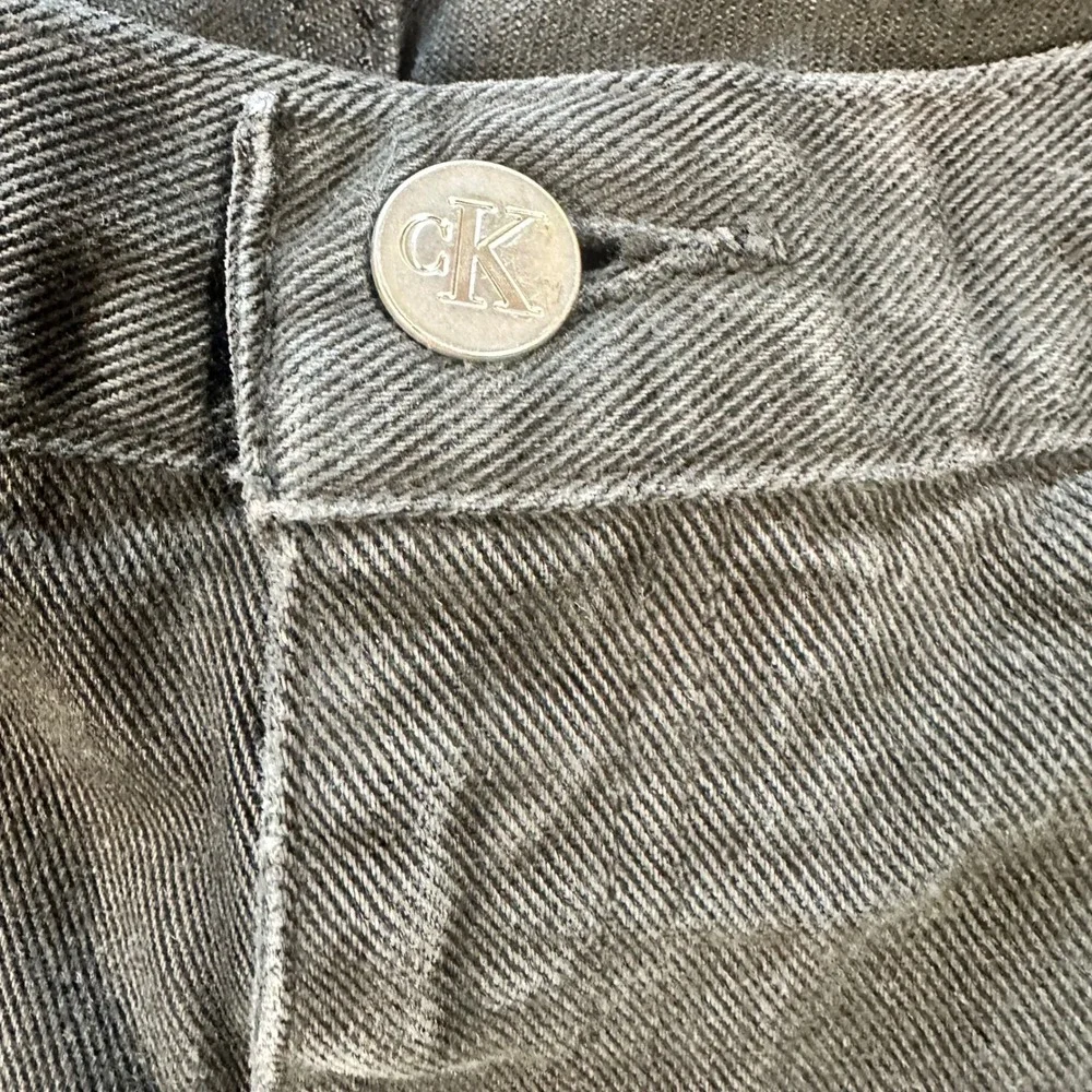 Calvin Klein Jeans Mens Black‎ Straight Leg Faded Denim Classic 5-Pocket Pants